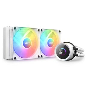 NZXT KRAKEN RGB 240 White 간이 수냉 CPU 쿨러 RL-KR240-W1 FN1870