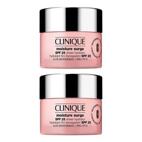 Clinique 크리니크 모이스처 서지 쉬어 피니시 모이스처 크림 SPF25 50ml 2개