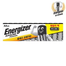  에너자이저 알카라인 건전지 패밀리팩 AA 24입