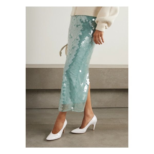 아멜리아 페이턴트 가죽 펌프스 85mm 오프 화이트 1647597350787284