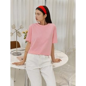 [정상가59,000원] Flower Point Crop Tshirt  Bright Pink (WE2540T87X)