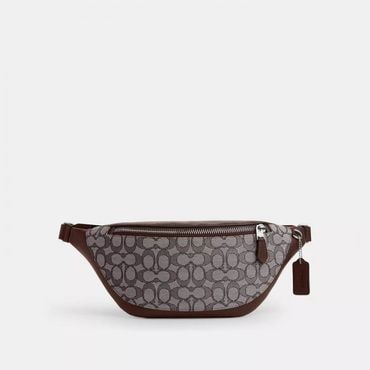 이스퀘어 5380373 Coach Warren Belt Bag In Signature Jacquard