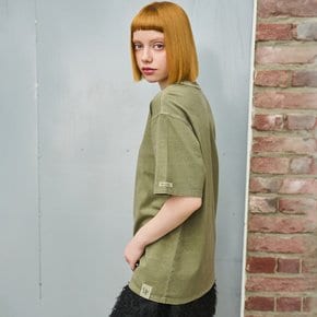 UNISEX 피그먼트 베이직 반팔티 [KHAKI] / SBD2U01011-WOMAN