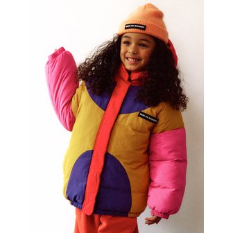 미니피에스마켓 25FW 컬러블럭 하이엔드 웰론 패딩(RED)