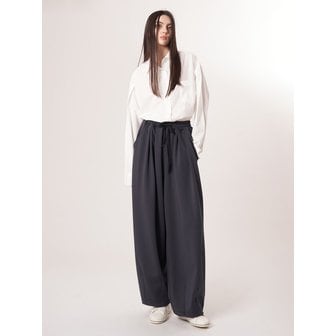 애스플래폼 AU52PT39 더블 테크 와이드 팬츠_다크그레이