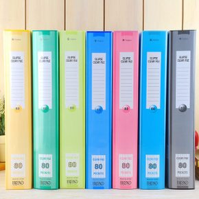 컬러 클리어파일 80P 클리어화일 80매