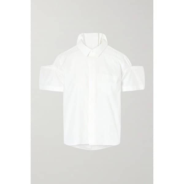 오리가미 폴드 슬리브 포플린 셔츠 46376663162958840