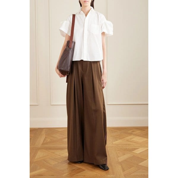 오리가미 폴드 슬리브 포플린 셔츠 46376663162958840