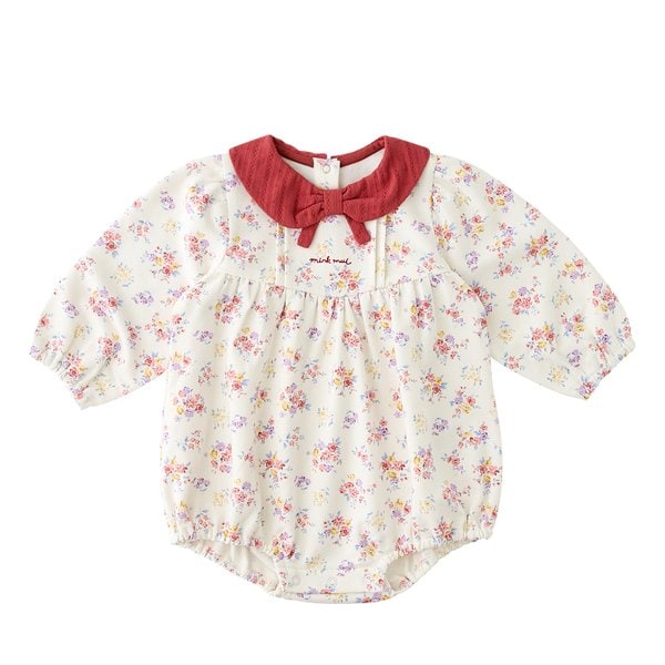 [여주점] [오프라벨 여주점] 밍크뮤 (RD) 로렌플라워SET바디슈트 (34A13-604-09)