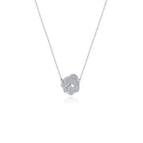 Camélia pave necklace