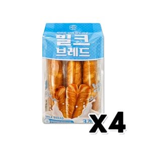 밀크브레드 베이커리간식 3개입 96g x 4개