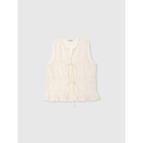 SILKY ROSE SLEEVELESS_IVORY