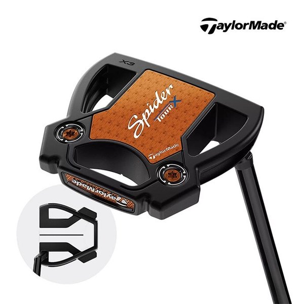 2025년 스파이더 투어 블랙 X 퍼터(숏 슬랜트)