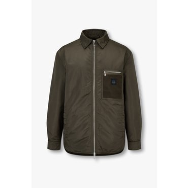 ARMANI EXCHANGE AX남성 사이드 슬릿 폴리 자켓-올리브(A414310034)