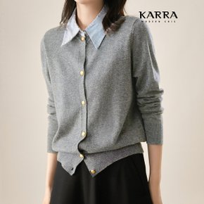 KARRA 셔츠카라믹스가디건_A4S0675