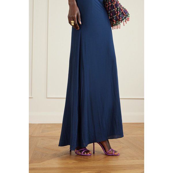 레오 100 새틴 샌들 퍼플 46376663162955429