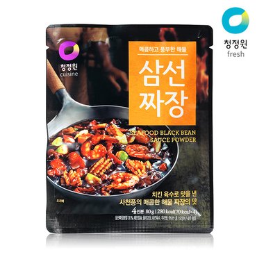 청정원 삼선짜장 분말 80g x 1(4인분)