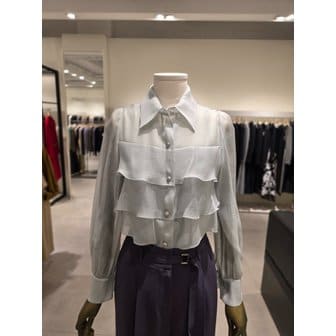 지고트 [파주점] 오간자 티어드 러플 블라우스 JS3B0BL211