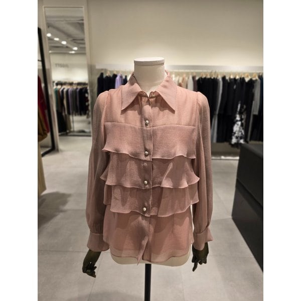 [파주점] 오간자 티어드 러플 블라우스 JS3B0BL211