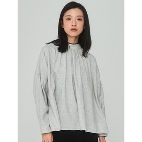 Half Turtleneck Gray Blouse