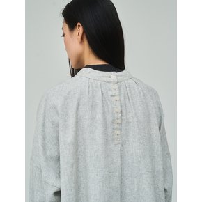 Half Turtleneck Gray Blouse