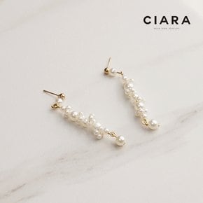 CIARA 16K Siracusa 풀그레이프 드랍 진주 귀걸이(GoldPlated)