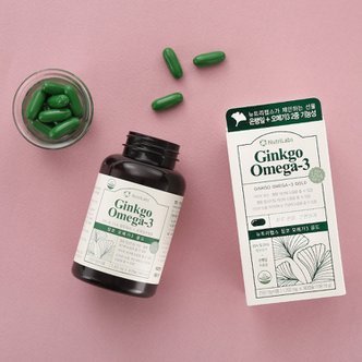  [뉴트리랩스]징코 오메가3 90캡슐 3개월분 혈행 개선 기억력 영양제 은행잎출추물 EPA DHA함유