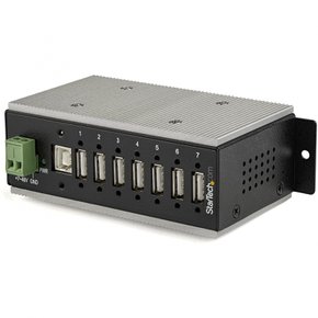 StarTech.com 7포트 산업용 USB 2.0 허브 ESD 보호350W 서지 보호 월마운트 대응 HB20A7AME