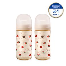 베베그로우 PPSU 동백 디자인트윈팩 280ml(노꼭지)