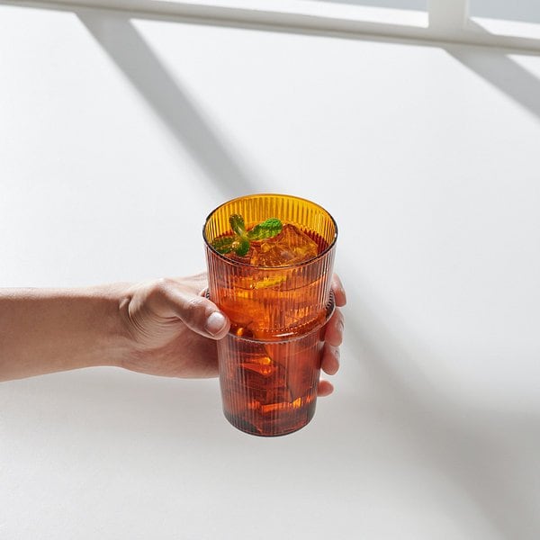 라인 스태킹 내열 유리잔 540ml 엠버 J70N901333100