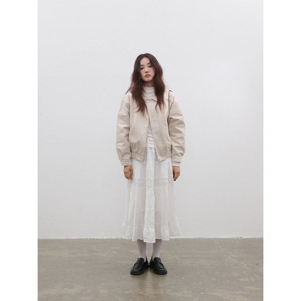 레이스 캉캉 롱 스커트