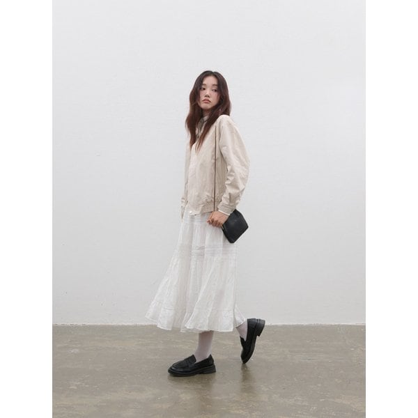 레이스 캉캉 롱 스커트