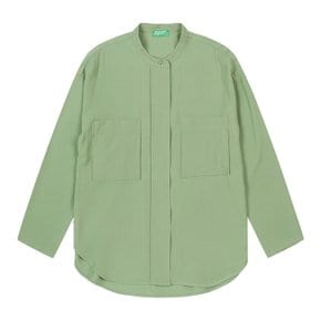 Out pocket hidden button shirt_5WR7DQ0342K7