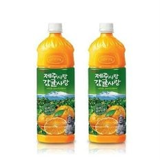 롯데 제주사랑감귤사랑 기획상품 1.5L*2EA/SET