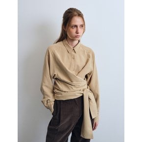 Celine Twist Shirt (Beige)