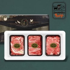 프리미엄 국내산 숙성 소고기 선물세트2호 (꽃등심+채끝+갈비살 각 300g/총 900g)