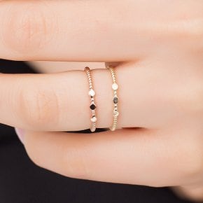 14k 트리플 서클 금 반지