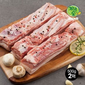 보성녹돈 한돈 냉장 삼겹살(보쌈) 500g x 2팩