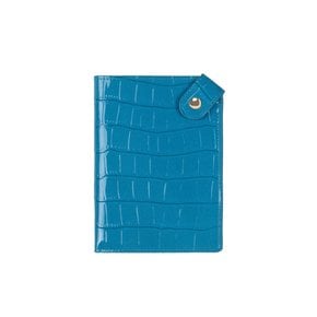 Matiere leather passport wallet Blue