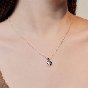 [오마이걸 아린, 레드벨벳 조이 착용] combi heart ball necklace