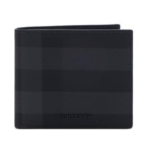 25SS 남성 체크 반지갑 (8070273 CHARCOAL 25S)
