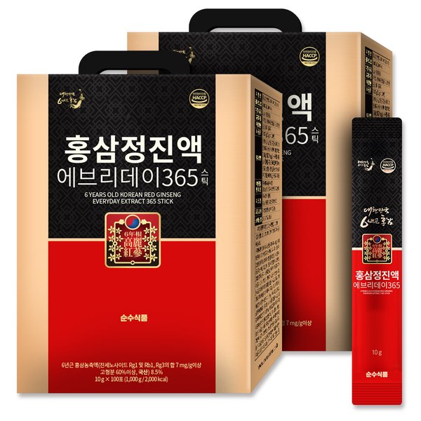 6년근 홍삼정 진액 에브리데이 2박스(200포)