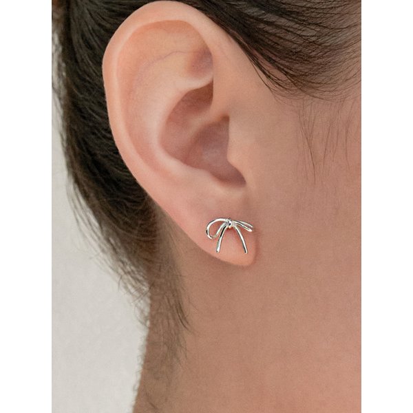 (SILVER 925) melting ribbon earring_2color JE059