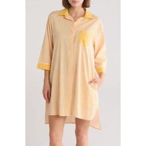 우먼 DKNY 디케이앤와이 스트라이프 포켓 Nightshirt - Mango 스트라이프 8862269