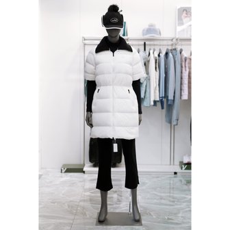 볼빅 [여주점] 골프웨어 여성 골프 니트에리 반팔 구스 다운 점퍼 WNA08