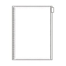 리히트랩 hirakuno 트위스트 A5 노트 지퍼포켓 1매 N-1872