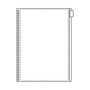 리히트랩 hirakuno 트위스트 A5 노트 지퍼포켓 1매 N-1872