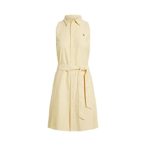 여성 코튼 옥스포드 슬리브리스 셔츠드레스(WMPODRSNFA21084700)