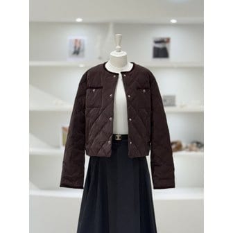 듀엘 [여주점] 여성 다이아몬드 퀄팅 벨벳 덕 다운 (L254PSG040)