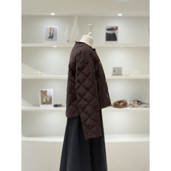 [여주점] 여성 다이아몬드 퀄팅 벨벳 덕 다운 (L254PSG040)
